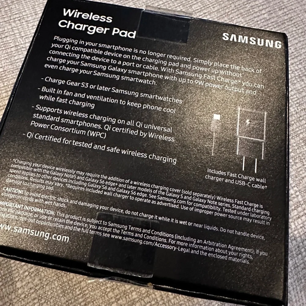 Samsung wireless charger pad